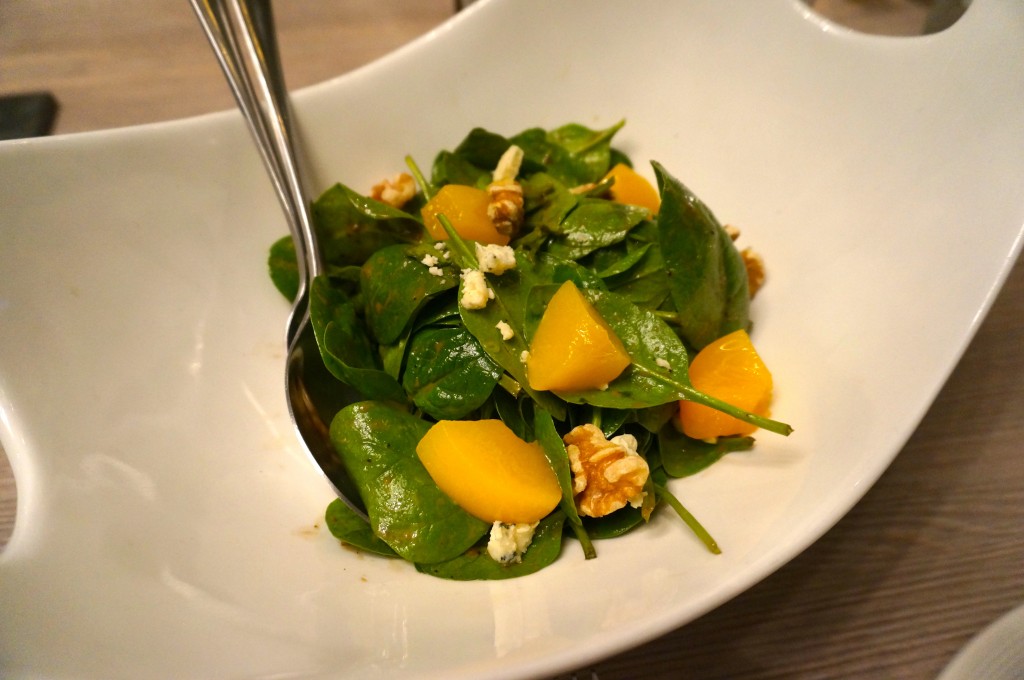 spinach salad surface