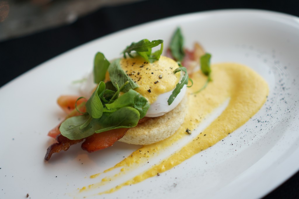 up & above eggs benny